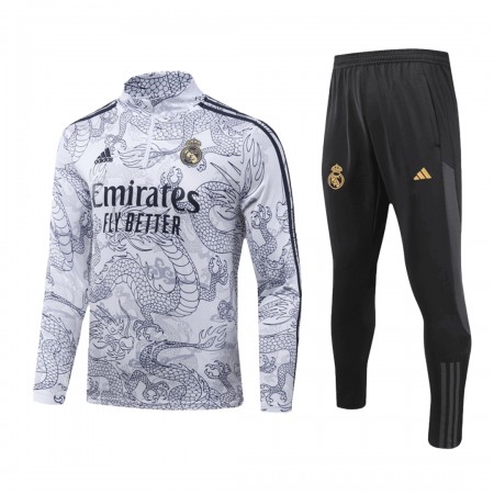 Real Madrid Dragon Sweatshirt Za Trening Četvrt Zip 2023-24 Siva Real Madrid Dragon Sweatshirt Za Trening Četvrt Zip 2023-24 Siva